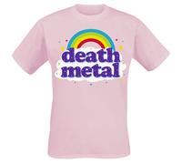 Goodie Two Sleeves Death Metal Rainbow T-Shirt pink XXL