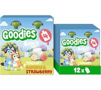 Goodies Bluey Kids Snack Fruit Yoghurt Pouches, 3 x (4 x 100 g)