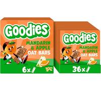 Goodies Kids Snack Mandarin & Apple, High in Fibre, Wholegrain Oat Bars, 3+ Years, Multipack 6 x (6 x 23 g)
