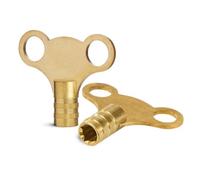 Goodility Brass Radiator Key for Bleeding Radiators, 5mm Radiator Bleed Key UK, Pack of 2 Solid Radiator Air Vent Keys for Optimizing Central Heating Systems