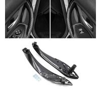 Goodithy 2PCS Carbon Fiber Front Inner Door Handle Cover for BMW