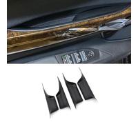 Goodithy Compatible with BMW 7 Series F02, Interior Door Handle Cover, 4PCS Inside Inner Door Pull Handle Panel Cover Set Trim Replacement 2009-2015 (Black)