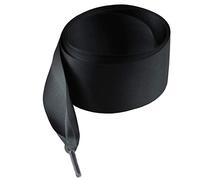 goodlace 1.6" Extra Wide Shoelaces Flat Smooth Satin Ribbon Shoe Laces Black 51Inch