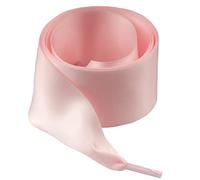 goodlace 1.6" Extra Wide Shoelaces Flat Smooth Satin Ribbon Shoe Laces Cantaloupe 51Inch