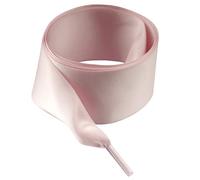 goodlace 1.6" Extra Wide Shoelaces Flat Smooth Satin Ribbon Shoe Laces Pale Pink 39Inch