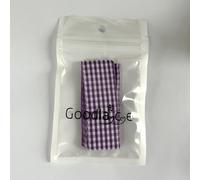 goodlace 1 Inch Wide Flat Plaid Gingham Shoe Laces Cute Checkered Shoelaces for Converse Trainers No.38 Purple 47"/120cm