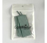 goodlace 1 Inch Wide Flat Plaid Gingham Shoe Laces Cute Checkered Shoelaces for Converse Trainers No.37 Gift Green 55"/140cm