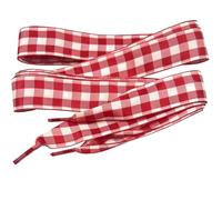 goodlace 2,5 cm di larghezza Lacci 1" Wide Cotton Plaid Shoelaces Wide Ribbon Checkered Shoe Laces 47" NO. 16