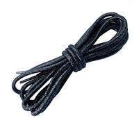 goodlace Glitter Round Shoelaces Sparkle Bling Shoe Boot Laces Metallic Look 45" Black