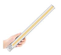 goodland 160 LED Closet Lights Motion Sensor Under Cabinet Lights Indoor Lighting 3000mAh Battery Powered Light Bar Dimmable Rechargeable Closet Light for Kitchen, Wardrobe, Stairs(1 Pack)
