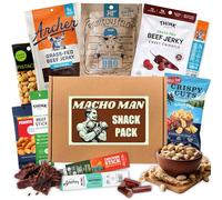 Goodland Farms Jerky Gift Box Macho Man Snack Pack: High Protein Snacks for Men, Gift Basket
