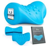 GoodLifeGermany Orthopaedic Neck Stretcher - Ergonomically Shaped Neck Stretcher - Soothing for Head and Neck Pain, Alignment of the Cervical Spine - German Instructions - (Black)