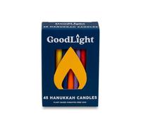 GoodLight Natural Candles Paraffin-free Chanukah Hanukkah Candles (Multi-color)