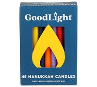 GoodLight Natural Candles Paraffin-free Chanukah Hanukkah Candles (Multi-color)