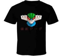GOODLlFE Men's Steel Kotetsu Steel Jeeg Super Robot 70'S Anime Cartoon Vintage T Shirt Black XL