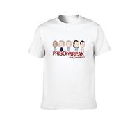 GOODLlFE Prison Break 4 Men's Fashion T-Shirt White M