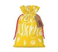 Goodlooking Hello Christmas Drawstring Gift Bag Santa Sack With Cards