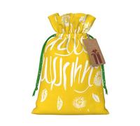 Goodlooking Hello Christmas Drawstring Gift Bag Santa Sack With Cards