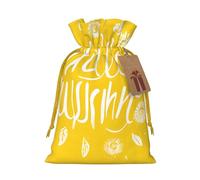 Goodlooking Hello Christmas Drawstring Gift Bag Santa Sack With Cards