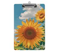 Goodlooking Hello Nice Sunshines Clipboard, A4 Acrylic Clipboard with Hanging Hole, Ultra-Light Clip Board - Holds 100 Sheets, Shatterproof Document Holder for Office, 12.5" X 8.5"
