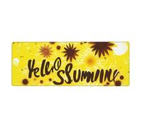 Goodlooking Hello Nice Sunshines Desk Protector Mat, Extra Large and Durable Desk Pad with Non-Slip Backing for Home Office Use