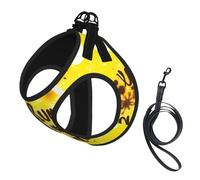 Goodlooking Hello Nice Sunshines Printing Dog Summer Harness,Soft Light Puppy Vest,Breathable Pet Harness Reflective For Easy Walking