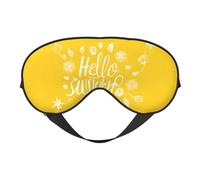 Goodlooking Hello Print Satin Sleep Mask & Eye Mask | Deep Dream Sleep Masks for Women & Men | Soft Sleeping Eye Mask to Nourish Skin