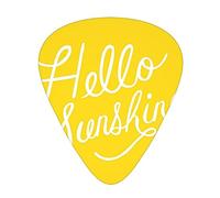 Goodlooking Hello Sunshine Guitar Paddle 12 Pack Guitar Pickup Suitable For Playing Acoustic Guitars, Electric Guitars, Etc.