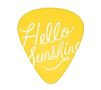 Goodlooking Hello Sunshine Guitar Plectrums Classical Triangle Bass Acoustic And Electric Guitar Plectrums For Guitarists 12 Pieces