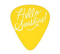 Goodlooking Hello Sunshine Print Guitar Picks,12 Pack Guitar Plectrums Thin, For Bass Electric Acoustic Guitars Ukulele