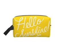Goodlooking Hello Sunshine Print Storage Bag - Durable Travel Toiletry Bag, Portable Canvas Packing Accessory for Daily, Gym & Trip
