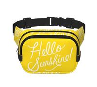 Goodlooking Hello Sunshine Square Double-Layer Waist Bag Chest Bag Crossbody Bag Running Travel Hiking Waist Bag