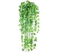 GoodLuck 2.1M Home Decor Artificial Ivy Leaf Garland Plants Vine Fake Foliage Flowers Creeper Green Ivy Wreath Home Office Decoration
