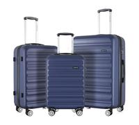 GOODLUGG 20-Inch PP material Carry-on Luggage with Spinner Wheels and TSA Lock, Airline Approved Lightweight Hardside Suitcase for Travel, Hardshell Suitcase, 20", Black, Navy, 20/24/28 Inch, Abs