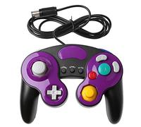 goodluxx Wired Handheld Joystick Gamepad Controller For Game Cube Wii NGC Console Handheld Gamepad Controller For Game cube Purple
