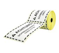 GoodMarkt Heavy Package Stickers | Self-Adhesive Labels "Achtung! Schweres Paket über 15kg" | Labelling Heavy Packages for Amazon FBA Shipping Policy | 150 x 100 mm, 50 Labels/Roll