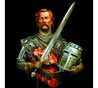 Goodmoel 1/12 Ancient Scottish Knight Resin Figure Bust Model / Unassembled and Unpainted Soldier Die Cast Kit / YV-642
