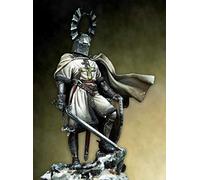 Goodmoel 90mm 1/18 Medieval Teutonic Knight Resin Soldier Model Kit Unassembled and Unpainted Miniature / Ac1-37