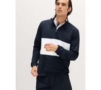 Goodmove Club Sport Colour Block Half Zip Sweatshirt Navy