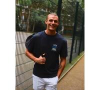 Goodmove Pure Cotton St Etienne Padel T-shirt Navy