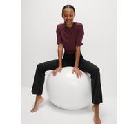 Goodmove Ribbed High Waisted Flared Yoga Leggings Black