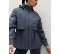 Goodmove Waterproof Hooded Longline Jacket Nightshade