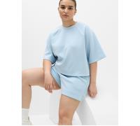 Goodmove Women's Modal Blend Sand Wash Relaxed High Waisted Shorts - Powder Blue - Size: 16