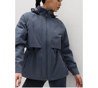 Goodmove Women's Waterproof Hooded Longline Jacket - Nightshade - 6 - Blue