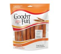 Good'n'Fun Triple Flavor Ribs 12 oz, Raw Skin Snack for All Dogs, Multi-Colour, Model Number: P-94417