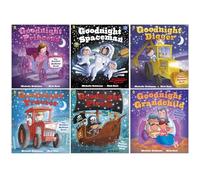 Goodnight Collection - 6 Bedtime Story Books for Kids | Princess, Spaceman, Digger, Tractor, Pirate & Grandchild | Illustrated Sleep Stories Set