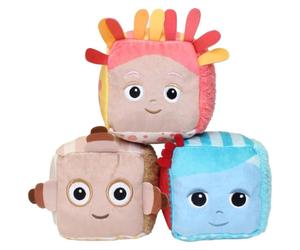 Goodnight Garden Plush Sensory Cubes 3pcs Toy High Quality