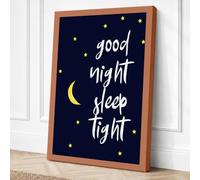 Goodnight Sleep Tight Canvas Wall Art Print 30x20 Inch