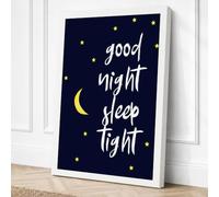 Goodnight Sleep Tight Canvas Wall Art Print 36x24 Inch