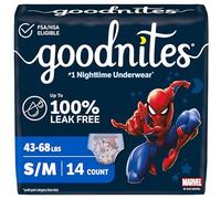 GoodNites Bedtime Bedwetting Underwear for Boys, S-M, 14 Ct. (Packaging May Vary)
